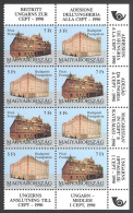 Hungary Sc# 3285a MNH Block/8 1991 Post Offices - Unused Stamps