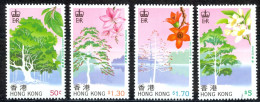 Hong Kong Sc# 523-526 MNH 1988 Indigenous Trees - Ungebraucht