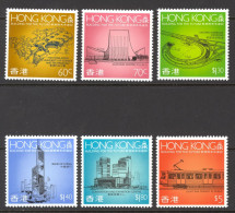 Hong Kong Sc# 550-555 MNH 1989 Construction Projects - Ungebraucht