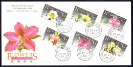 Hong Kong Sc# 451-456 FDC Combination 1985 Indigenous Flowers - Brieven En Documenten