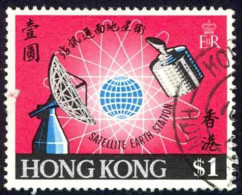 Hong Kong Sc# 252 SG# 260 Used (b) 1969 QEII Radar, Globe & Satellite - Usados