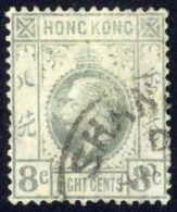 Hong Kong Sc# 135 Used 1921-1937 8c King George V  - Usados