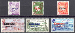 Herm Island MNH Set/6 1961 Europa - Cinderellas