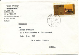 Portugal Cover Sent Air Mail To Switzerland 19-9-1983 Single Franked EXPO - Covers & Documents