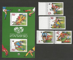 BULGARIE ITALIA 90 N° 3303 à 3306 Et Bloc  N° 164 NEUF**  SANS CHARNIERE / Hingeless / MNH - Nuevos