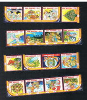 SAN MARINO - UN 1963.1978 - 2003 NATALE: IL GIOCO DELL'OCA (COMPLET SET OF 16 STAMPS, 4 X 4 SE-TENANT, BY BF) - MINT** - Nuovi