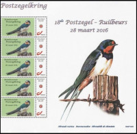 Mystamp/Duostamp** - Hirondelle De Cheminée / Boerenzwaluw / Rauchschwalbe / Hirundo Rustica - Attenhovense Kring - RRR - Rondini