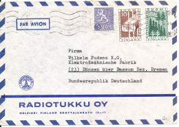 Finland Air Mail Cover Sent To Germany - Storia Postale