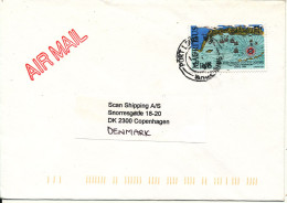 Mauritius Cover Sent Air Mail To Denmark 1998 Single Franked - Maurice (1968-...)
