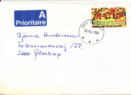 Greenland Cover Sent To Denmark Sisimiut 20-4-1994 Single Franked AIDS Stamp - Storia Postale