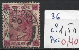 HONG KONG 36 Oblitéré Côte 1.50 € - Used Stamps