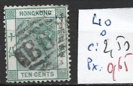 HONG KONG 40 Oblitéré Côte 2.50 € - Used Stamps