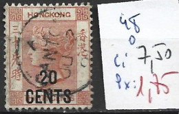 HONG KONG 48 Oblitéré Côte 7.50 € - Usati