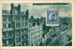 SERBIA - BEOGRAD - KRALJA MILANA ULICAM -  MAILED - 1920s - STAMP (17273) - Serbie