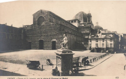 ITALIE - Firenze - Chiesa Di San Lorenzo Con La Statua Di Giovanni De'Medici - Carte Postale Ancienne - Firenze (Florence)