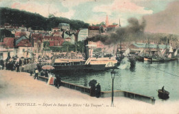 FRANCE - Trouville - Départ Du Bateau Du Hâvre " La Touques" - LL  - Colorisé - Carte Postale Ancienne - Trouville