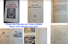 ÉGYPTE ANCIENNE/PHARAONS : 6 Livres - 1 Magazine - 4 Planches Arnaud & 1 Carte + 4 Articles (plus De 80 Feuillets) /// ( - Loten Van Boeken