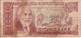 BILLETE DE ALBANIA DE 200 LEKE DEL AÑO 1996 (BANKNOTE) - Albanie