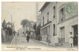 Cormeilles En Parisis (95) Rue Daguerre , Poste Et Télégraphe , Envoyée En 1905 - Cormeilles En Parisis