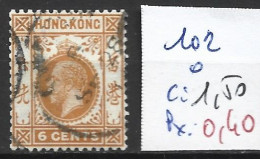 HONG KONG 102 Oblitéré Côte 1.50 € - Used Stamps