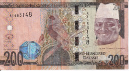 BILLETE DE GAMBIA DE 200 DALASIS DEL AÑO 2015 (BANKNOTE) - Gambie