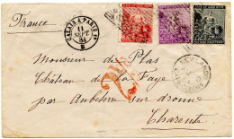 CAP DE BONNE ESPERANCE - LETTRE DE NEWLANDS POUR LA FRANCE, 1884 - Cabo De Buena Esperanza (1853-1904)