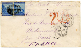 CAP DE BONNE ESPERANCE - LETTRE DE WILLAMTOWN POUR LA FRANCE, 1877 - Kap Der Guten Hoffnung (1853-1904)