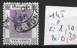 HONG KONG 145 Oblitéré Côte 1.10 € - Used Stamps