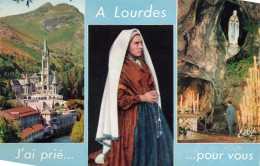 RELIGIONS & CROYANCES - A Lourdes J'ai Prié Pour Vous - Carte Postale Ancienne - Other & Unclassified