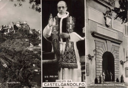 RELIGIONS & CROYANCES - Saluti Da Castelgandolfo - S.S. Pio XII - Carte Postale Ancienne - Papes