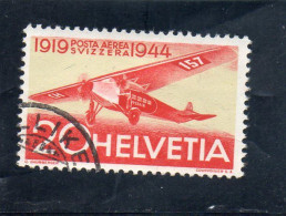 1944 Svizzera - 25 Anni Della Posta Aerea Svizzera - Gebraucht