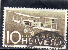 1944 Svizzera - 25 Anni Della Posta Aerea Svizzera - Oblitérés