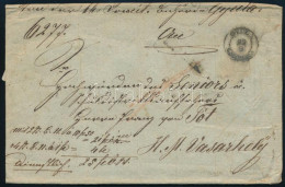 1860 Értéklevél "GYULA" - H. M. Vásárhely, Hátoldalán Jó állapotú Postai Viaszpecsétekkel - Other & Unclassified