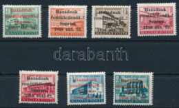 ** 1956 Sopron 7 értékes Sor MF Vizsgálójellel (12.000) - Altri & Non Classificati