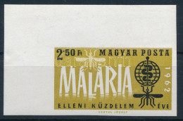 ** 1962 A Malária Elleni Küzdelem éve (I.) ívsarki Vágott Bélyeg - Other & Unclassified