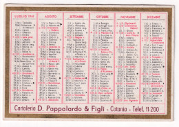 Calendarietto - Cartoleria D.pappalardo E Figli - Catania - Anno 1941 - Petit Format : 1941-60