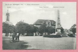 68 - GRUSS Aus HÜNINGEN - HUNINGUE - Kaiser Wilhelmplatz - Huningue