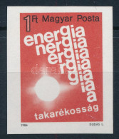 ** 1984 Energiatakarékosság Vágott Bélyeg - Altri & Non Classificati