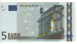 5 EURO  "V"   SPAGNA   Firma Trichet   M 004 I6   /  FDS - UNC - 5 Euro