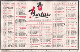 Calendarietto - Favinlles - Orologio Svizzero - Orologeria - Leotta Michele - Palermo - Anno 1953 - Petit Format : 1941-60