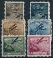 * Liechtenstein 1930 Repülő Sor Mi 108-113 (*Mi EUR 190.-)(Mi 109, 112 Rozsda Folt / Stain) - Otros & Sin Clasificación