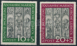 ** NSZK 1951 Marienkirche Lübeck Mi 139-140 (Mi EUR 220.-) - Sonstige & Ohne Zuordnung