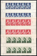 ** Saar 1954 Madonna Kisívsor, ívszélen Nyomdai Jelzések Mi 351-353 (Mi EUR 120,-) (ráncok / Creases és 15f Rozsda / Sta - Autres & Non Classés