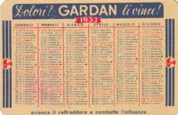 Calendarietto - Gardan - L'analgesico Di Fama Mondiale - Anno 1953 - Petit Format : 1941-60