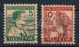 O Svájc 1915 Pro Juventute Sor Mi 128-129 (Mi EUR 110.-) - Autres & Non Classés