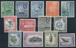 ** Aden 1954 Mi 62-74 (Mi EUR 150,-) - Altri & Non Classificati