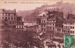 FRANCE - Saint Etienne - Colline Sainte Barbe Et Place Du Peuple - Animé - Carte Postale Ancienne - Saint Etienne