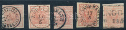 O 1850 5 Db 3kr Klf Bélyegzésekkel (Gudlin 1.300 P) - Autres & Non Classés