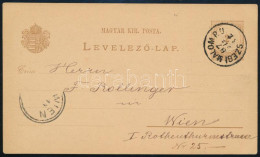 1887 2kr Díjjegyes Levelezőlap "SZEGI MALOM P. U." Bélyegzéssel - Altri & Non Classificati