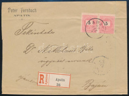 1899 Ajánlott Levél 4 X 5kr Bélyeggel Bérmentesítve "APATIN" - Baja - Otros & Sin Clasificación